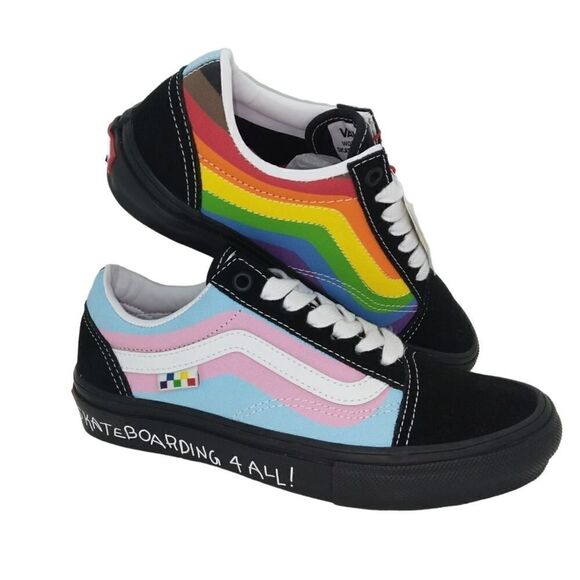 VANS Old Skool Unisex NEW w/Tags Skate Pride Multi Sneakers - sz. M4 / F5 1/2